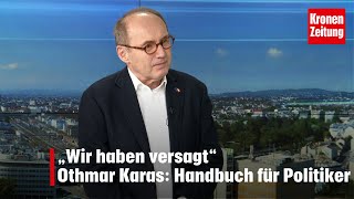 Othmar Karas Europapolitiker „Wir haben versagt“  kronetv NACHGEFRAGT [upl. by Euqinue]