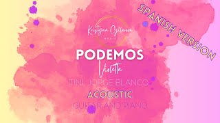 PODEMOS Violetta  acoustic karaoke  Spanish version [upl. by Lleuqar402]