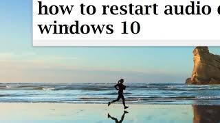 how to restart audio driver windows 10 11 [upl. by Madalena648]