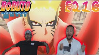 BARYON MODE LETS GO  BORUTO EPISODE 216 REACTION [upl. by Zerlina]