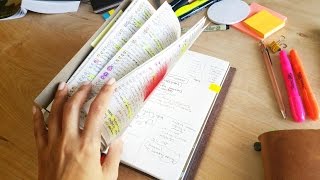 Midori Travelers Notebook How I Bullet Journal [upl. by Itoc758]