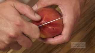 Super Quick Video Tips The Easiest Way to Peel and Prep Peaches [upl. by Hayman]