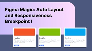 Figma Auto Layout and Responsiveness Breakpoint [upl. by Arbba]