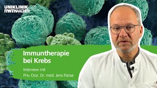 Immuntherapie bei Krebs Dr Jens Panse klärt auf [upl. by Yenwat]