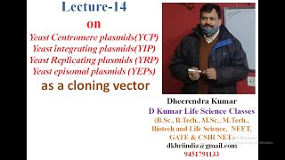 YEP YCP YRP YIP use as a cloning vector by Dheerendra kumar [upl. by Kotick]