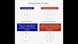 Joint tenancy Vs Tenancy in common [upl. by Enilrem]