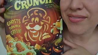 SassEsnacks ASMR Halloween Crunch Cereal  Eating Sounds [upl. by Nirtiak731]