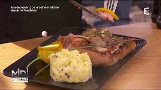 Recette  Côte de veau aux pleurotes purée et carottes vichy [upl. by Seko]