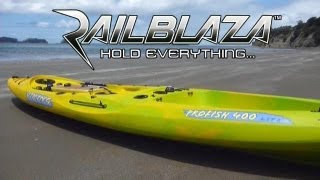 Kayak fishing accessories for Viking Kayaks Profish 400 with RAILBLAZA [upl. by Leehar]