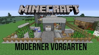 MINECRAFT Tutorial  Moderner Vorgarten Deutsch [upl. by Mason]