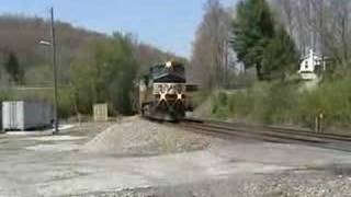 NS C409W and UP SD70M at Lancing TN [upl. by Bowerman]