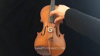 Violin tuner Notes G D A E Straight Tune Your Violin by ear notes only Smartviolinistcom [upl. by Hedelman]