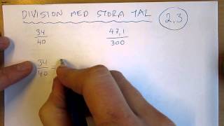 Division med stora tal [upl. by Adlanor]