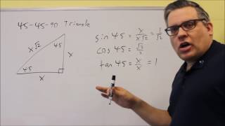 306090 and 454590 Triangles Evaluating Trig Functions with Special Angles [upl. by Yraht]