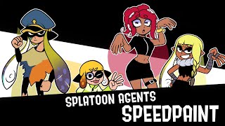 Splatoon Agents SPEEDPAINT [upl. by Gilson678]