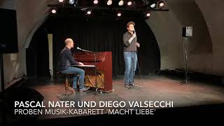 Einblick zu den Proben von Valsecchi amp Nater zum MusikKabarett Macht Liebe [upl. by Aniles]