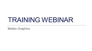 Training Webinar for Mekko Graphics [upl. by Gnouhk964]