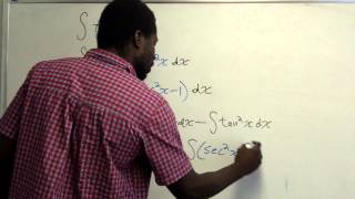 Trig Integrals Involving Even Powers of Tan and no Factors of Sec [upl. by Karb933]