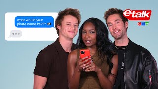 Outer Banks Cast Texts Their Fans  Etalk [upl. by Accber]