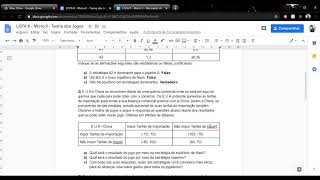 Monitoria de Microeconomia 2  Teoria dos Jogos e Mercado de Fatores de Produção [upl. by Anelrac374]