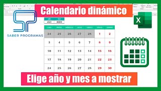 📆 CALENDARIO PERPETUO en Excel sin macros  📅 Calendario dinámico [upl. by Kippar]