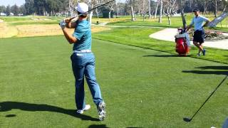 Nicolas Colsaerts Francesco Molinari Thorbjorn Olesen Gonzalo FernandezCastano 17th at Riviera [upl. by Bega]