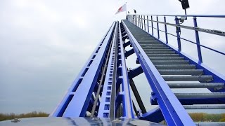 Goliath BLAUW Onride POV 2017  Walibi Holland [upl. by Apple197]