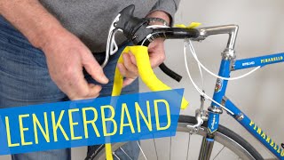 LENKERBAND WICKELN bei einem älteren Rennrad Felix Oldtimer Projekt  Fahrradorg [upl. by Hamford]