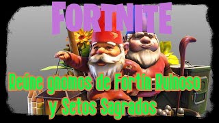 Fase 3 de 4  Reúne gnomos de Fortín Ruinoso y Setos Sagrados  semana 5 Fortnite T5 [upl. by Heyman873]