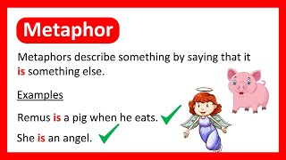 What is a METAPHOR 😇 Learn with Examples [upl. by Ahselyt]