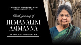 Final Journey of Hemanalini Ammanna 85 Yrs  28112024  0200PM  Balmatta Mangalore [upl. by Sualokin]