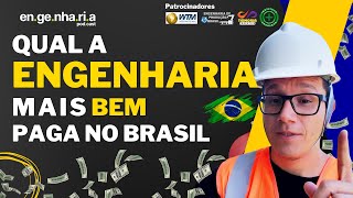 EP 34  Qual a Engenharia Mais Bem Paga do Brasil este ano engenharia salário carreira [upl. by Xanthus]