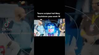 Texans scripted Hail Mary touchdown pass week 18 [upl. by Salter673]