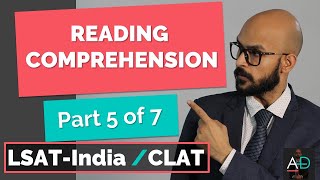 Reading Comprehension for LSATIndia 2022  Part 5 of 7  June 2022  Prof Ankit Dhotrekar [upl. by Otrevlig]