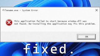 How to Fix Missing DLL Files in Windows 11 Easy Guide [upl. by Innavoj]