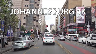 Johannesburg 4K  The City of Gold  Driving Downtown  South Africa [upl. by Clotilde168]