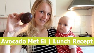 Avocado Met Ei  Gezonde Lunch Kookvideo [upl. by Mcmillan]