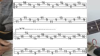 Rammstein  Seemann Bass Cover  Tabs [upl. by Yrellam508]