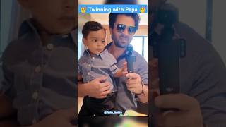 Twinning with papa🥳 minivlog dipikakiduniya cute baby delhi india cutebaby enjoy masti new [upl. by Noland]