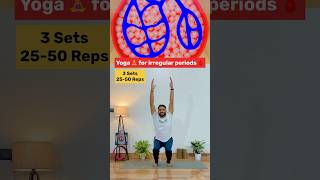 Yoga for Irregular Periods  Balance Hormones Naturally yoga shorts irregularperiods [upl. by Arobed]