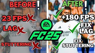 Ultimate EA Sports FC 25 FPS Boost Fix Lag amp FPS Drops Now [upl. by Pattani]