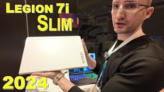 2024 Lenovo Legion 7i Slim  Comes in WHITE  CES 2024 First Look [upl. by Nivre]