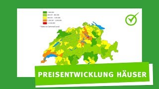 Preisentwicklung Schweiz Häuser 2005  2017  Immobilienreport von Comparis und ETH [upl. by Aieki]