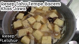 RESEP BACEM TAHU TEMPE SEDERHANA DAN ENAK KHAS JAWA [upl. by Austina581]