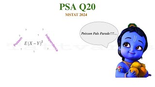 MSTAT 2024 PSA  Q20  Poisson Distribution  IID [upl. by Ibib33]