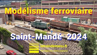 Exposition modélisme ferroviaire Saint Mandé 2024 trains miniatures [upl. by Nazar]