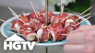 3 NoBake 5Minute Appetizers  HGTV [upl. by Aennaej]