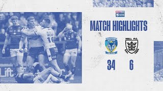 Highlights R7  Warrington Wolves v Hull FC [upl. by Aidahs]