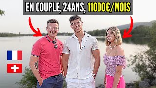 CE COUPLE DE FRONTALIER SUISSE GAGNE 11000€MOIS [upl. by Zenas]