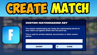 ✅️ How To Create Custom Match in Fortnite  Full Guide [upl. by Gahan]